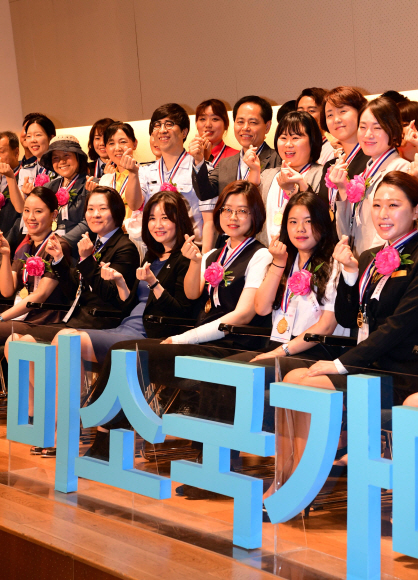 [서울포토] ‘국가대표 미소선수들’