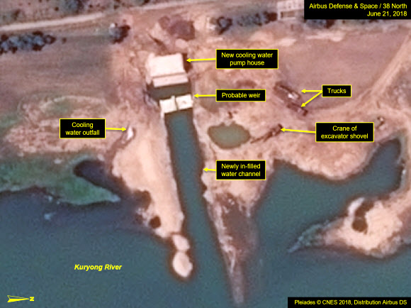 38노스 “북한 영변, 빠른 속도 인프라 공사…가동 징후 불분명”