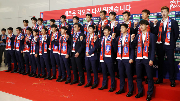 태극전사들 “새로운 각오로 다시 뛰겠습니다”