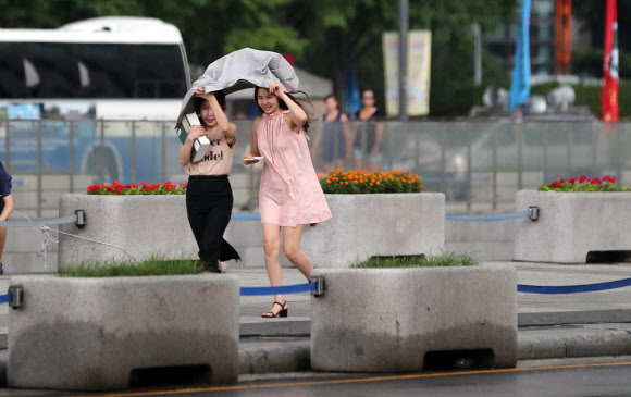 소나기를 피해라!