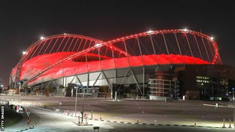 카타르월드컵 때 쓰일 칼리파 스타디움. 대회는 4년 뒤 11월 21알 개막해 다음달 18일까지 이어진다. AFP 자료사진