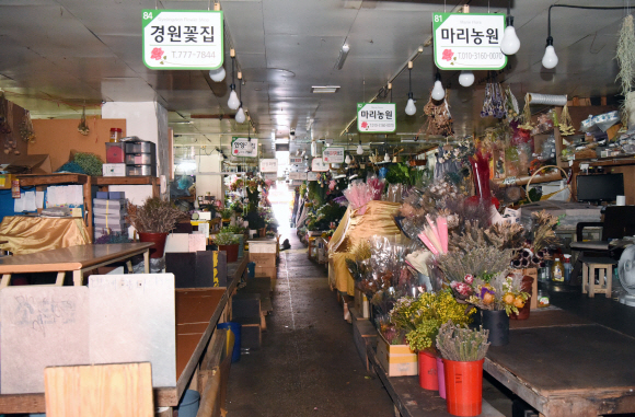 본격적인 휴가철을 맞아 29일 서울 남대문시장 상가는 휴가에 들어간 점포들로 한가한 모습을 보이고 있다. 2018.7.29.    이종원 선임기자 jongwon@seoul.co.kr