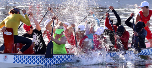 남북 화합을 위한 힘찬 질주