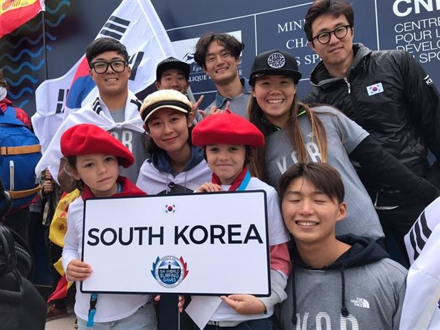 2017 월드서핑게임 대회에 참여한 한국 대표팀. ISA 제공