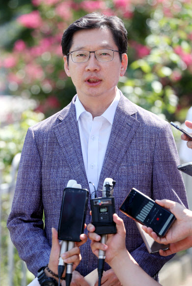 ‘드루킹 특검’ 관련 입장 밝히는 김경수