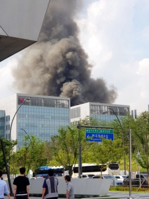 서울 마곡동 공사장에서 화재 발생
