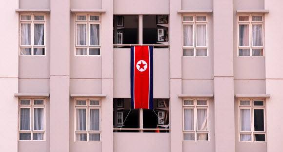 아시안게임 선수촌 북한 선수단 숙소