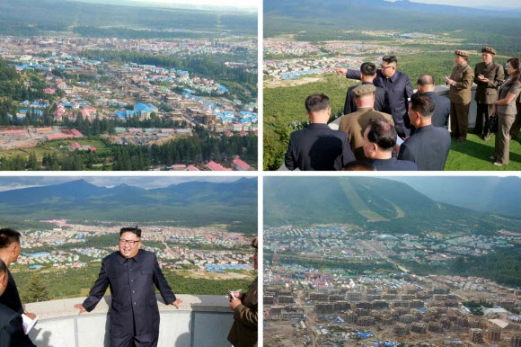 북한 김정은 위원장, 40일만에 삼지연군 또 시찰