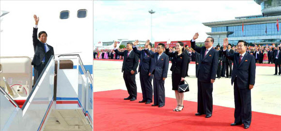 중국 리잔수, 김여정·최룡해·리수용 배웅 속 귀국