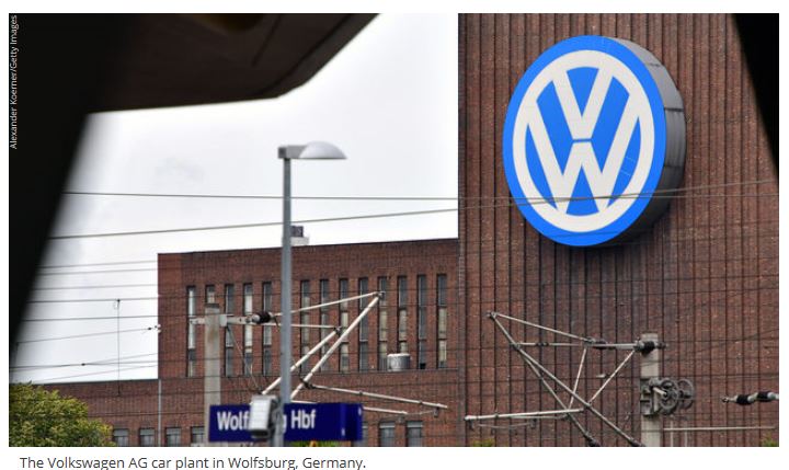 독일 울프스버그에 있는 폭스바겐 자동차 공장.  CNN 홈페이지 캡처