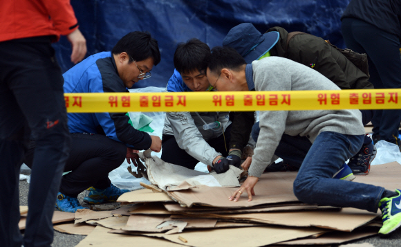 9일 붉은불개미가 발견된 경기도 안산시의 한 수입업체에서 방역관계자들이 남아있는 붉은불개미를 수색하고 있다. 2018.10.9 박지환 기자 popocar@seoul.co.kr