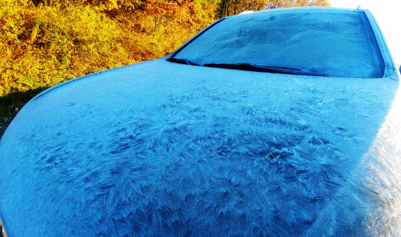 ‘벌써 겨울?’…대관령에 ‘아이스 차’