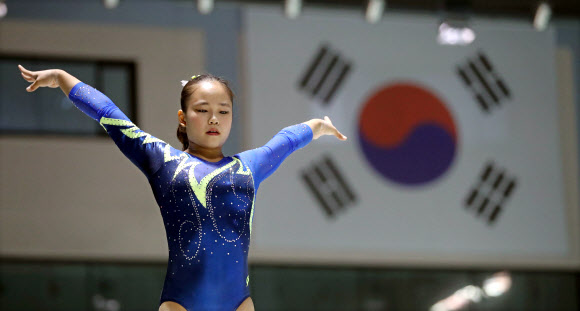 여서정과 태극기