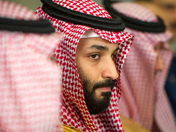 사우디아라비아 언론인 암살의 배후라는 의혹을 받는 무함마드 빈살만 사우디 왕세자.=AP 연합뉴스