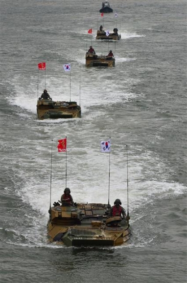 대한민국 해병대 KAAV 해상 돌격