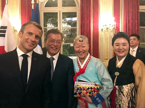 ‘프랑스방문 B컷’, 한불 정상 부부와 무용가 안은미