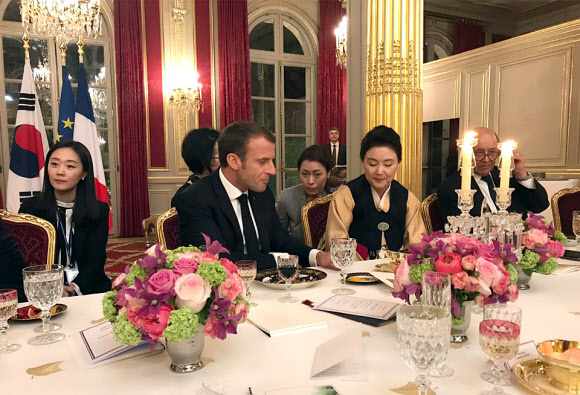 ‘프랑스방문 B컷’, 마크롱 대통령과 김정숙 여사