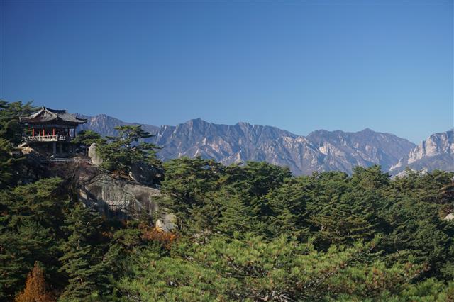 금강산 삼일포 가을풍경