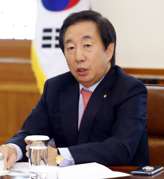 여야정협의체, 발언하는 김성태 자유한국당 원내대표