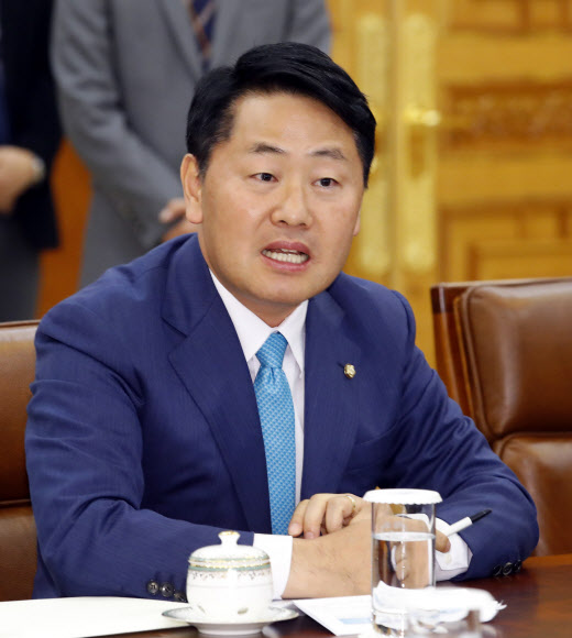 여야정협의체, 발언하는 김관영 바른미래당 원내대표