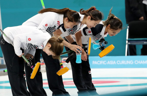 한국 여자 컬링팀, 감사합니다