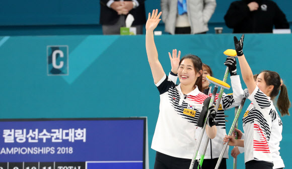 한국 여자 컬링팀, 일본 꺾고 우승