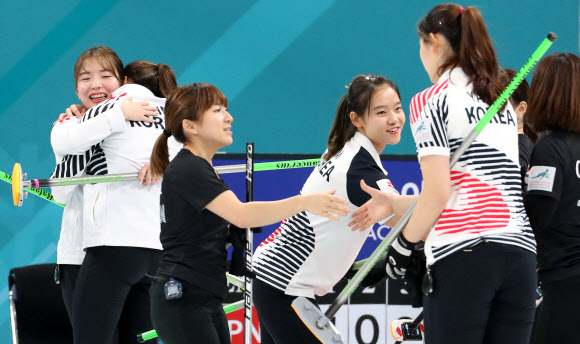 한국 여자 컬링팀, 우승이다