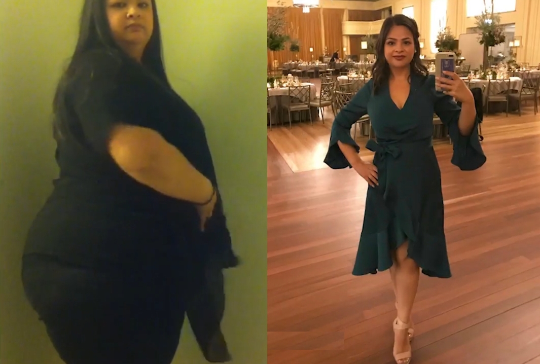 131kg의 몸무게의 여성이 자유로운 여행을 하기 위해 몸무게의 반을 줄인 모습(유튜브 영상 캡처)