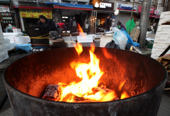 올가을 들어 가장 추워요