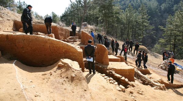 합천 삼가고분군 발굴 현장