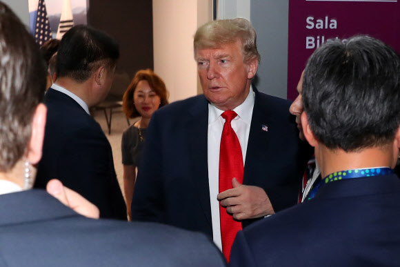 한·미 정상회담 마친 트럼프 미 대통령