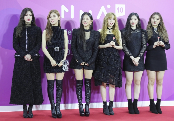 (여자)아이들. 2018 MMA 제공