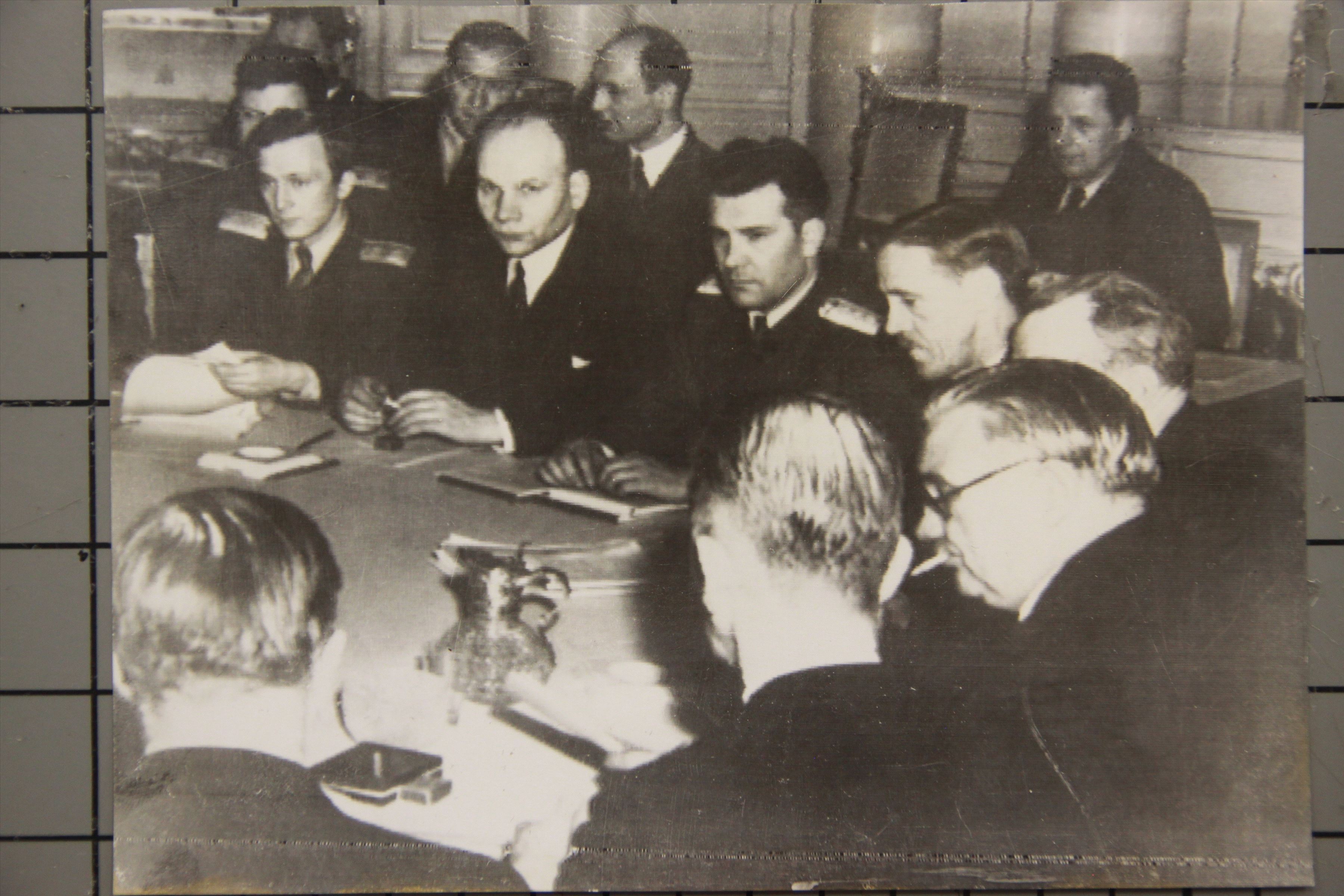 1945년 12월 모스크바 삼상회의 모습의 사진.(출처=국사편찬위원회)