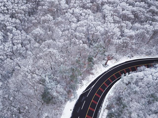 ‘눈 쌓인 제주 한라산’