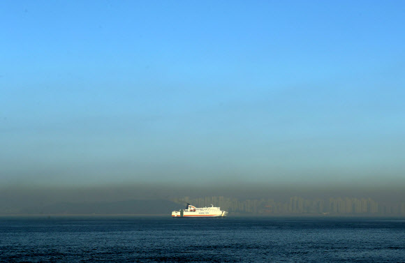 미세먼지 한 가운데