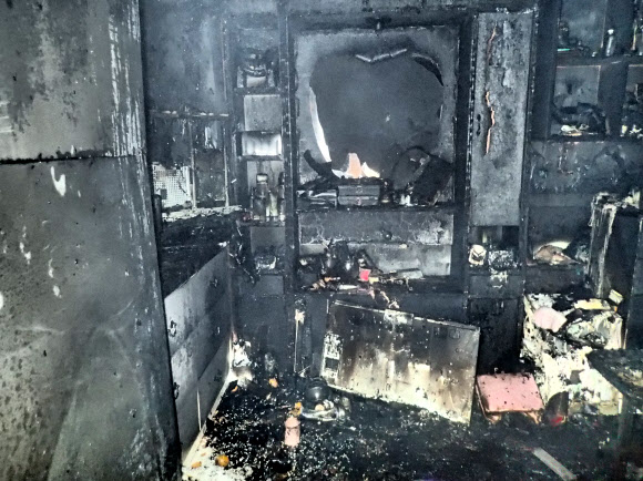 불이 난 이용원