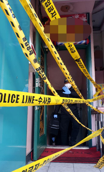 광주의 한 이용원에서 방화 추정 화재