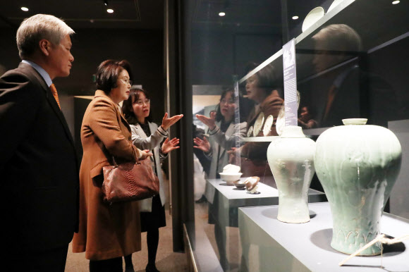 국립중앙박물관 방문한 김정숙 여사