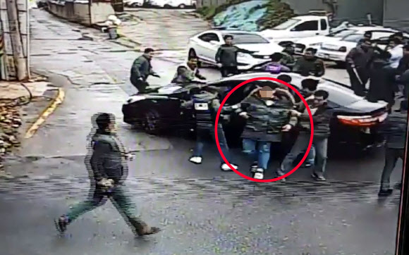 광주 원정 온 조폭 검거하는 경찰