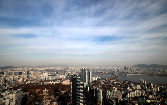 하늘, 오늘은 찾을 수 있는 파란빛