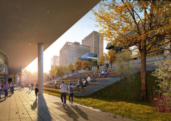 광화문광장 국제설계공모 당선작 ‘딥 서피스’ 투시도