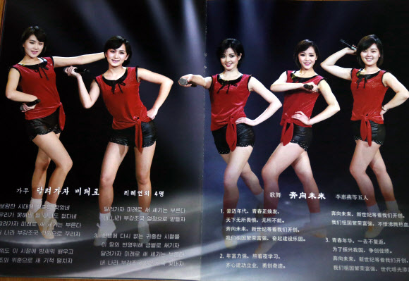 북중 수교 70주년을 맞아 중국에 방문한 북한예술단이 지난 26일 첫 공연을 성공적으로 마쳤다. 사진은 북한예술단 공연 팜플렛. 2019.1.27  연합뉴스