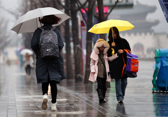 비 내리는 설 연휴
