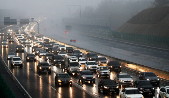 비 내리는 귀성길