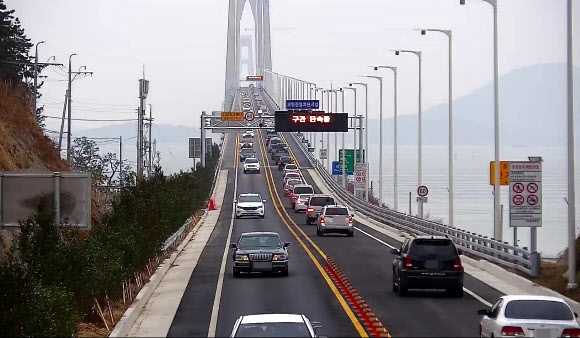 임시개통한 천사대교