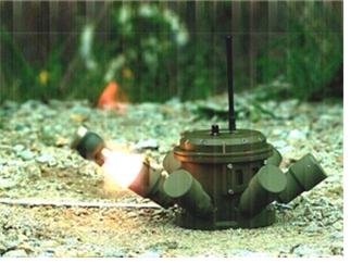 기존 재래식 대인지뢰를 대체하는 ‘원격운용통제탄’. 방위사업청 제공