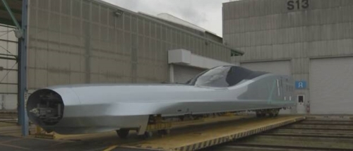 차세대 신칸센 ‘알파’(ALFA)-X’ 시험 차량. NHK 캡쳐