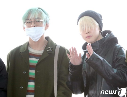 방탄소년단 뷔 지민  뉴스1