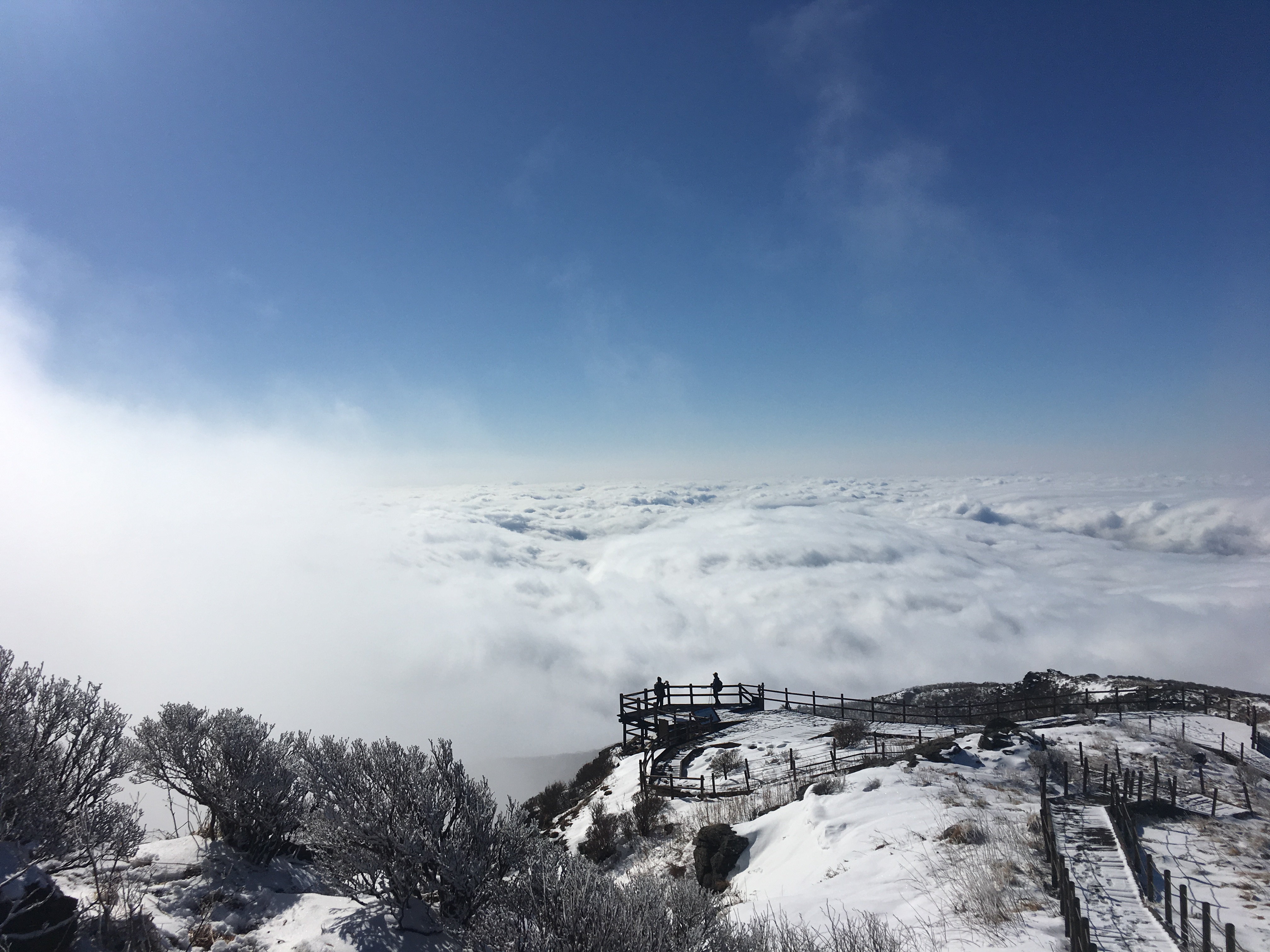 지리산 노고단 설경