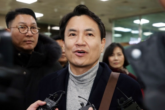 논란 속 광주 방문 자유한국당 김진태 의원